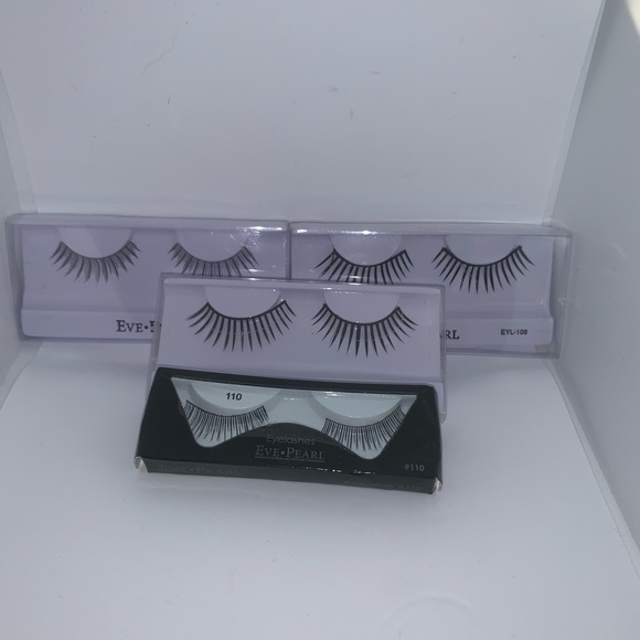 NIP Pack of 4 plastic false lashes black color - Picture 3 of 4